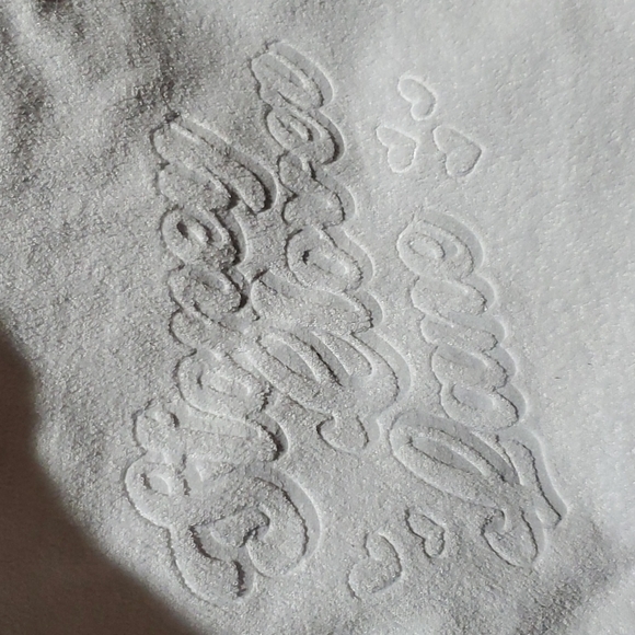 STONEY CLOVER LANE X TARGET TERRY CLOTH TOTE BAG IN WHITE NWT - Picture 2 of 3